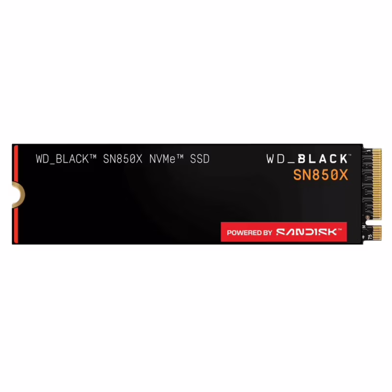 Накопичувач SSD M.2 2280 2TB SN850X WD (WDS200T2X0E-00BCA0)