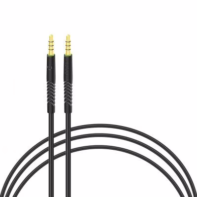 Кабель мультимедийный 3.5mm M to 3.5mm M 1.2m black Intaleo (1283126487538)