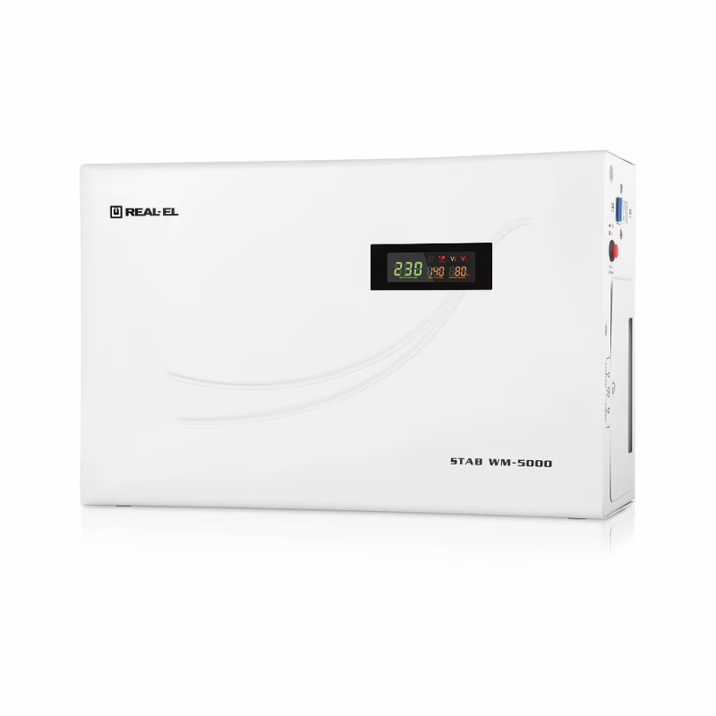 Стабилизатор напряжения REAL-EL STAB WM-5000 (EL122400014)
