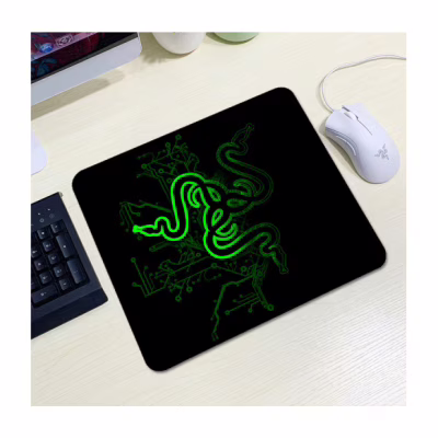 Коврик для мышки Voltronic Razer 13 Black/Green (YT-RZ13)
