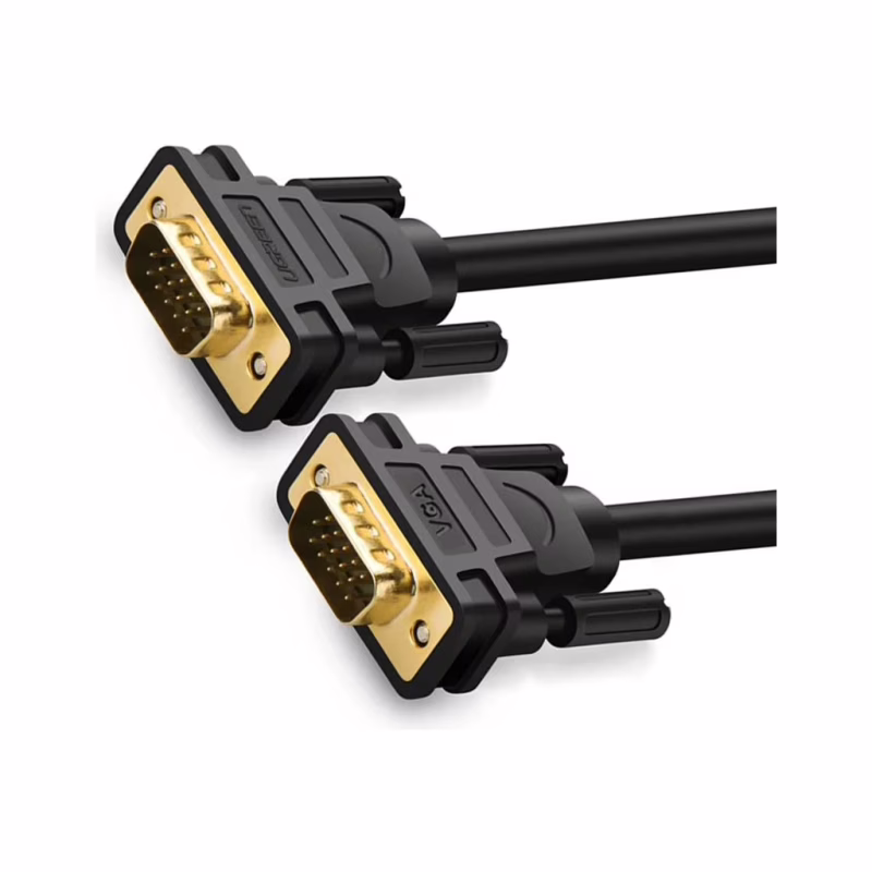 Кабель мультимедійний VGA M to VGA M 2.0m VG101 black Ugreen (11646)