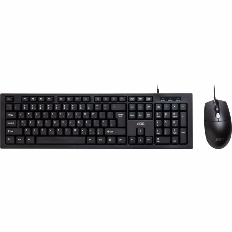 Комплект AOC KM160B USB UA Black (KM160B/97)