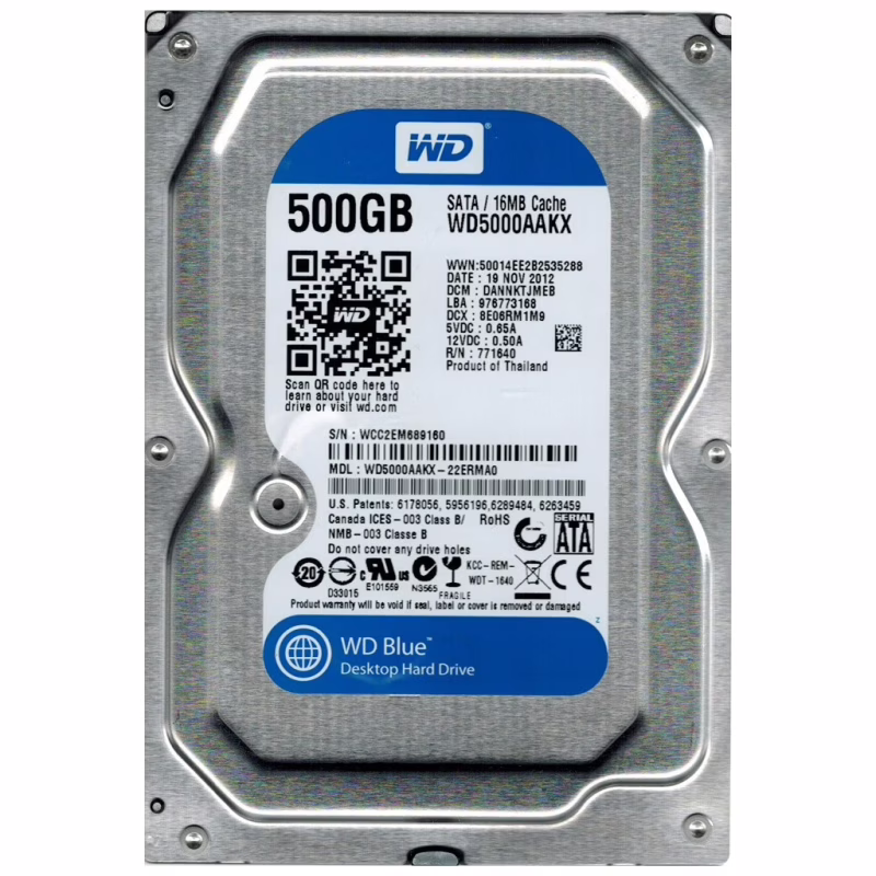 Жесткий диск 3.5" 500Gb WD (WD5000AAKX)