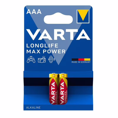 Батарейка Varta AAA Longlife Max Power щелочная * 2 (04703101412)
