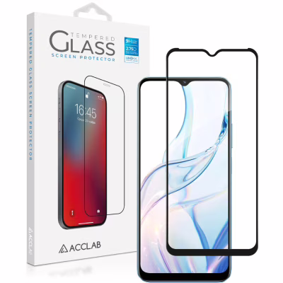Скло захисне ACCLAB Full Glue Realme C30S Black (1283126551888)
