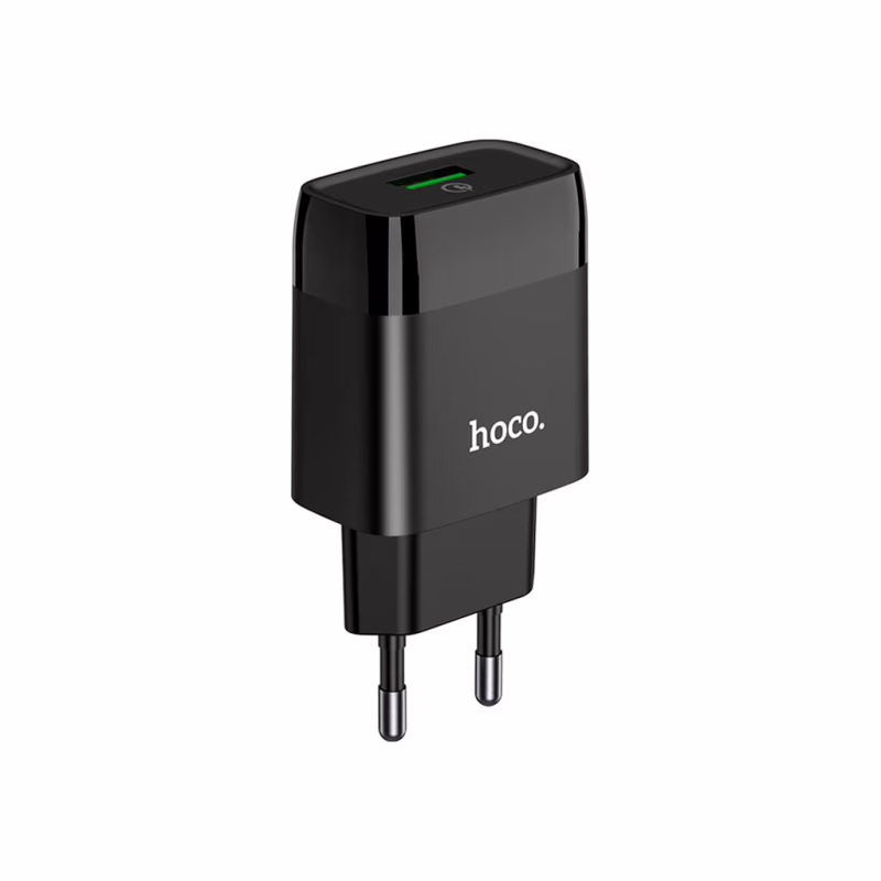 Зарядное устройство HOCO C72Q Glorious USB QC3.0 18W Black (6931474732507)
