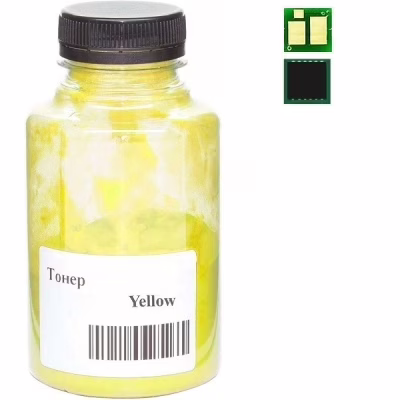 Тонер HP CLJ Pro M454dn/479dw, HP 415A chip 60г Yellow АНК (50000266)