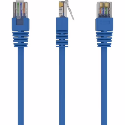 Патч-корд 0.5м, UTP, cat.5e, CCA, blue Cablexpert (PP12-0.5M/B)