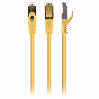 Патч-корд 1м S/FTP Cat 6A CU LSZH yellow Cablexpert (PP6A-LSZHCU-Y-1M)