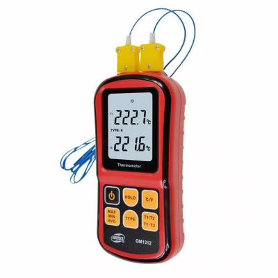 Термометр термопара Benetech цифровий двоканальний -250-1767°C (GM1312)