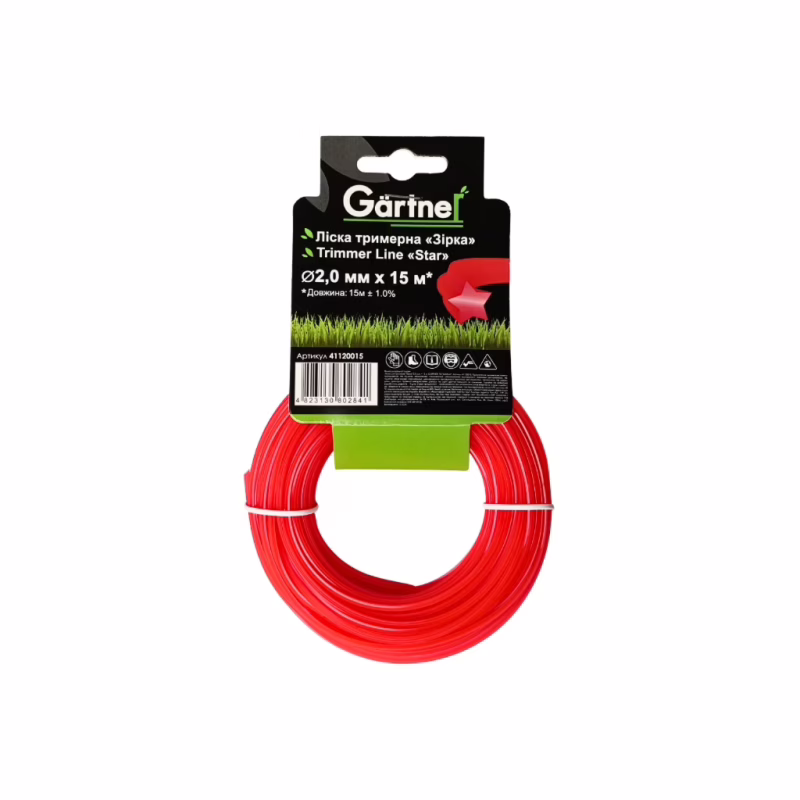 Жилка косильная Gartner "Звезда" 2,0 мм × 15 м (41120015)