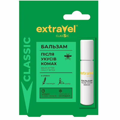 Средство после укусов насекомых Extravel Classic Бальзам роликовый 7 мл (4820184442344)