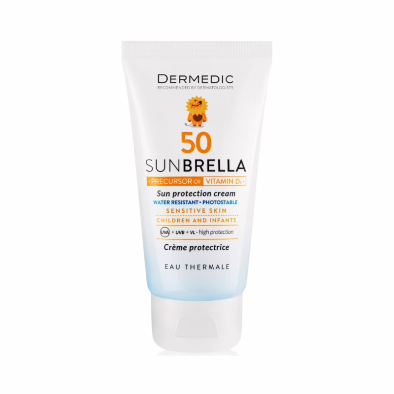 Засіб від засмаги Dermedic Sunbrella Baby Cream SPF50 Сонцезахисний крем для дітей 50 г (5901643172053)