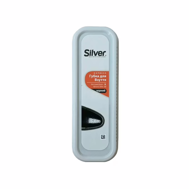 Губка для обуви Silver Стандартная Черная 35 х 115 мм (8690757202035)