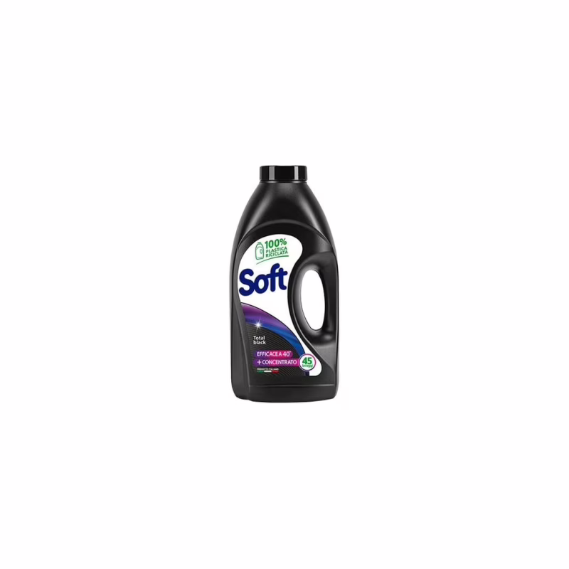 Гель для стирки Soft Total Black На основе натурального мыла Для черных и темных вещей 2.25 л (8003640020270)