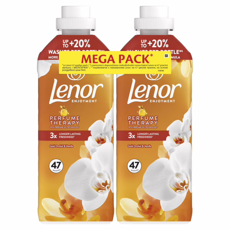 Кондиціонер для білизни Lenor Золота орхідея та ваніль 2 х 987 мл (8700216880770)