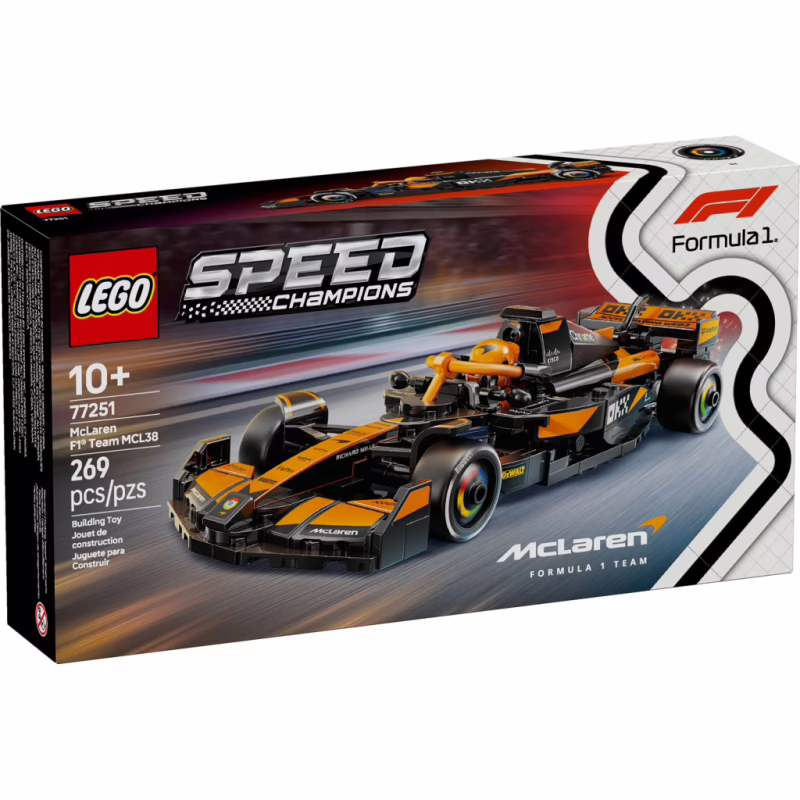 Конструктор LEGO Speed Champions Автомобиль для гонок McLaren F1 Team MCL38 (77251)
