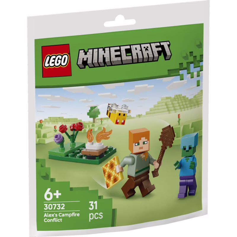 Конструктор LEGO recruitment Minecraft Конфликт у костра Алекса (30732-)