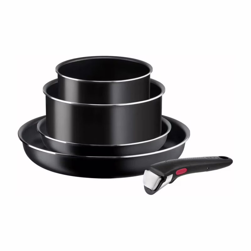Набор посуды Tefal Ingenio Easy Cook & Clean, 5 предметів, чорний (L1539543)