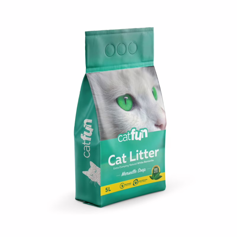 Наполнитель для туалета Catfun бентонитовый с ароматом марсельского мыла 5 л (8683655071506)