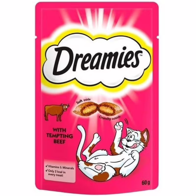 Лакомство для котов Dreamies с говядиной 60 г (4008429037948)