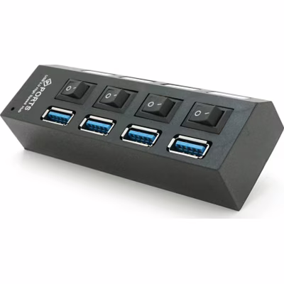 Концентратор Voltronic USB 3.0 to 4xUSB with switches (YT-3H4S/1TB)