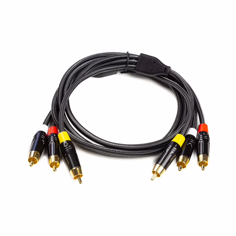 Кабель мультимедійний 3xRCA M to 3xRCA M 1.5m PowerPlant (CA911745)