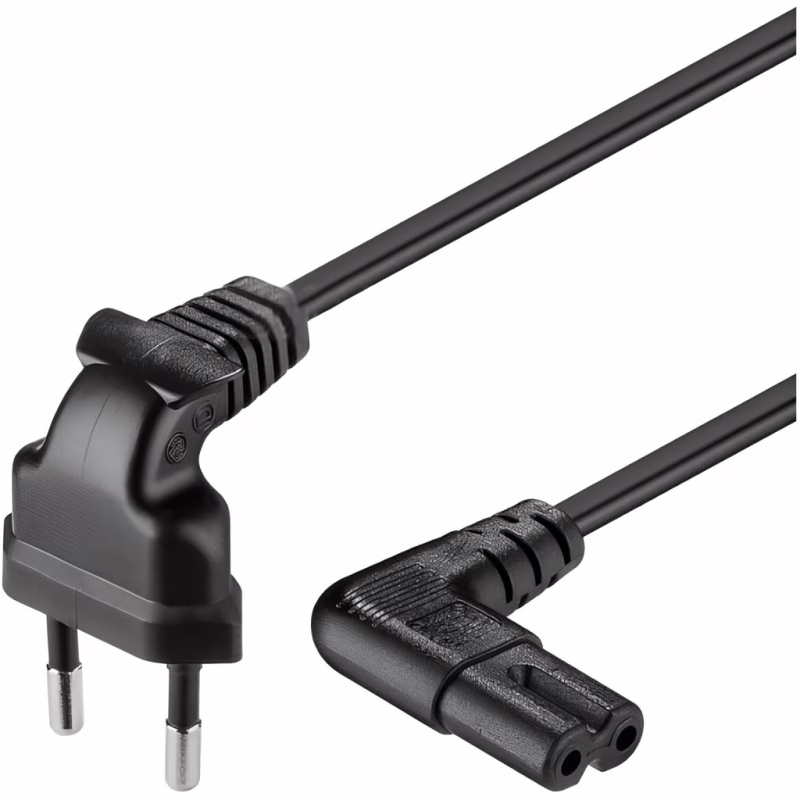 Кабель живлення C7 1.2m 0.5mm Voltronic (PC-184/2 CEE7/16-C7 CU12)
