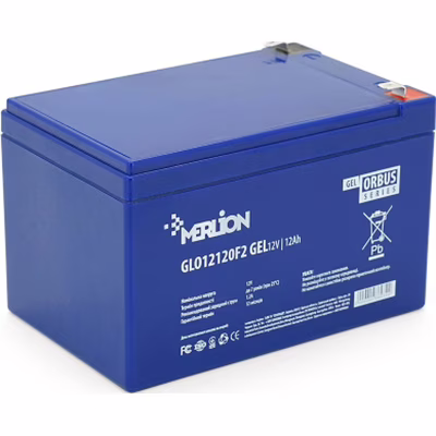 Батарея к ИБП Merlion GLO 12V 12Ah GEL (GLO12120F2 GEL)