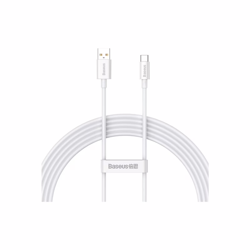 Дата кабель USB 2.0 AM to USB-C 1.5m Superior Fast Charging 100W moon white Baseus (P10320102214-02)