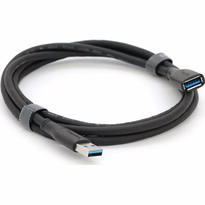 Дата кабель USB 3.0 AM/AF 1.5m black VEGGIEG (YT-3.0AM\AF-1.5BL)