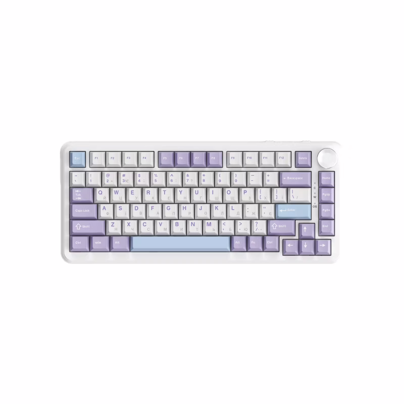 Клавиатура Ajazz AK820 MAX Magnetic Switch RGB USB White (AK820MAX-WM-PWB)