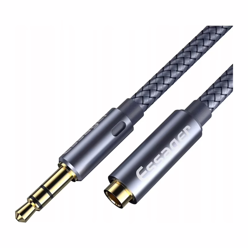 Кабель мультимедійний 3.5mm F to 3.5mm M 1.0m Essager (EYPY35-MY0G)