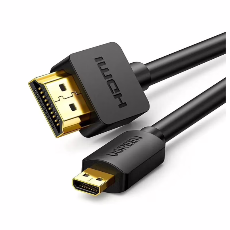 Кабель мультимедійний HDMI M to HDMI micro M 2.0m 4K black Ugreen (30103)