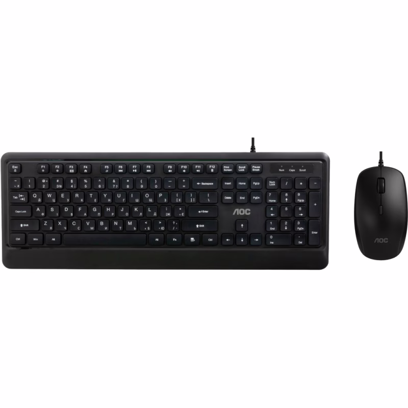 Комплект AOC KM220B USB UA Black (KM220B/97)