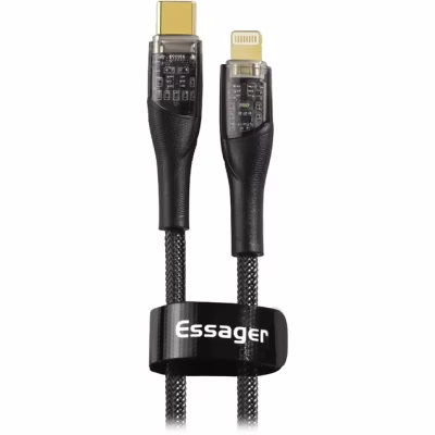 Дата кабель USB-C to Lightning 1.0m 3A black Essager (EXCTL-XJ01-P)