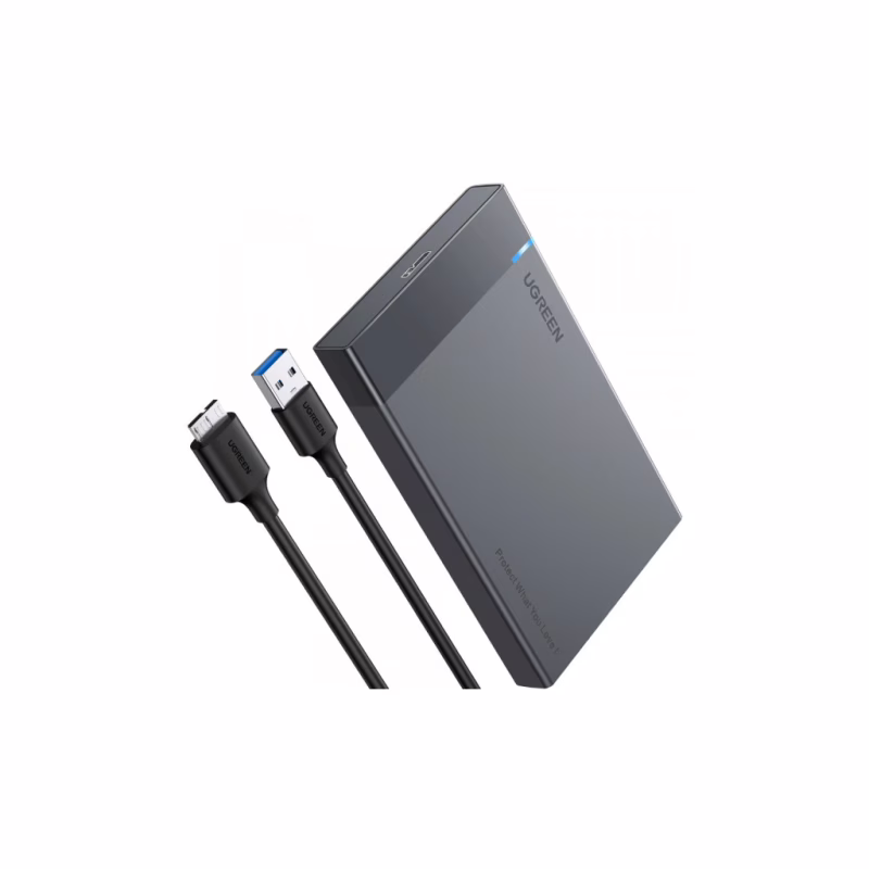 Кишеня зовнішня Ugreen USB 3.0 to M.2 SATA SSD US221 black (30848)