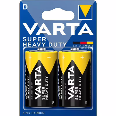 Батарейка Varta D Super Heavy Duty вугільно-цинкова * 2 (02020101412)
