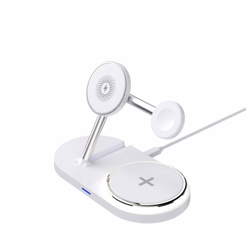 Зарядний пристрій Armorstandart Wireless Charging H101 3 in 1 Magnetic White (ARM78102)