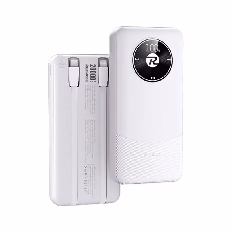 Батарея універсальна Remax 20000mAh, 22.5W, Black (RPP-38 / 45364 / White)