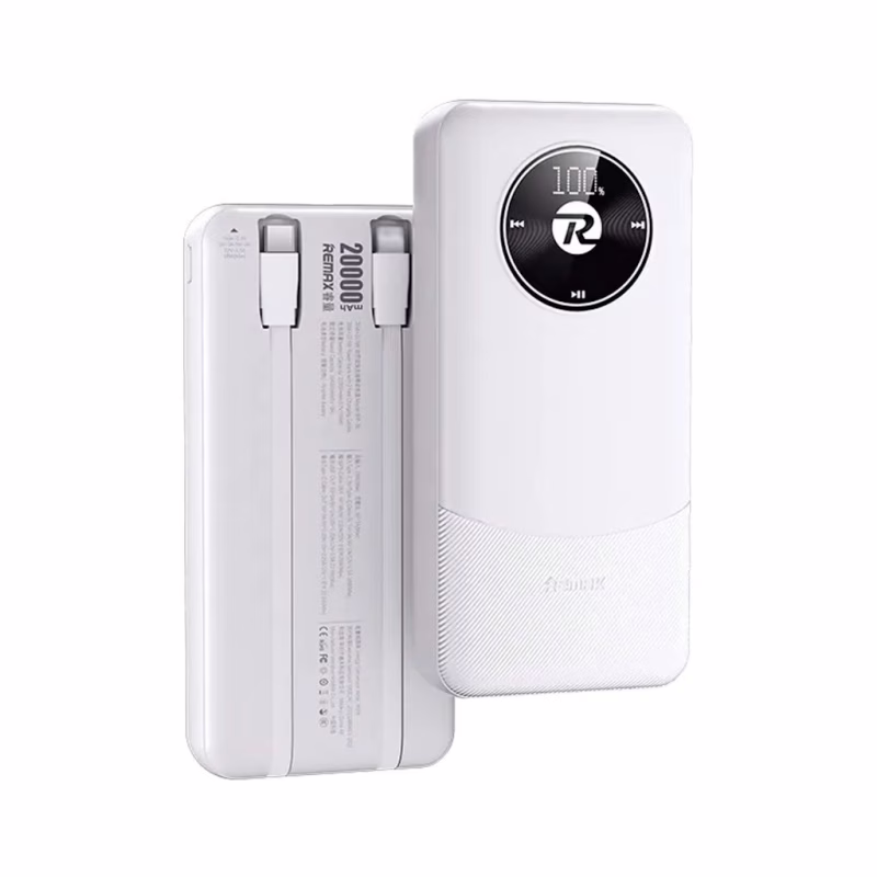 Батарея універсальна Remax 20000mAh, 22.5W, Black (RPP-38 / 45364 / White)