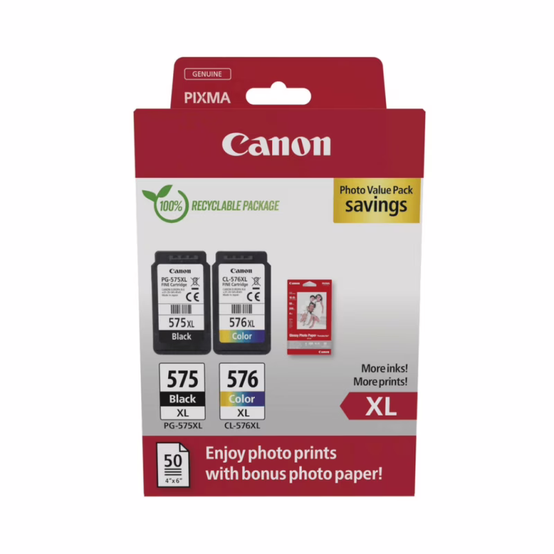 Картридж Canon PG-575XL/CL-576XL MultipackXL BK,Color (5437C006)