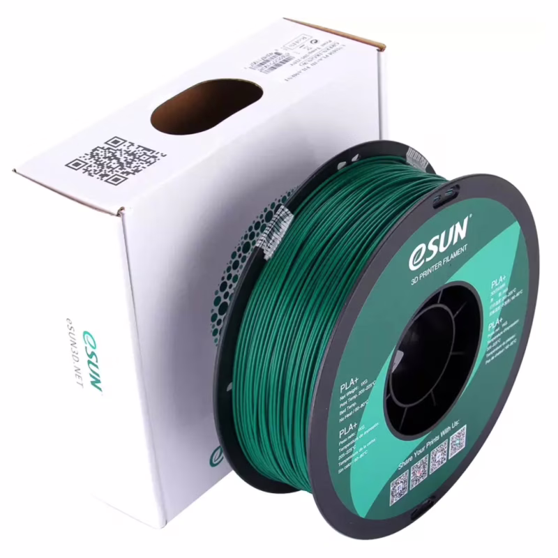 Пластик для 3D-принтера eSUN PLA+ P1.75мм, 1кг, green (PLA+P175G1)