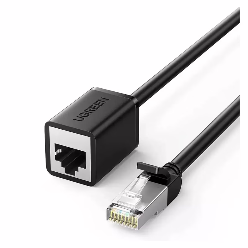 Патч-корд 0.5m F/UTP cat 6 RJ-45 extension black Ugreen (U_11278)
