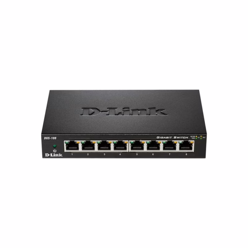 Комутатор мережевий D-Link DGS-108