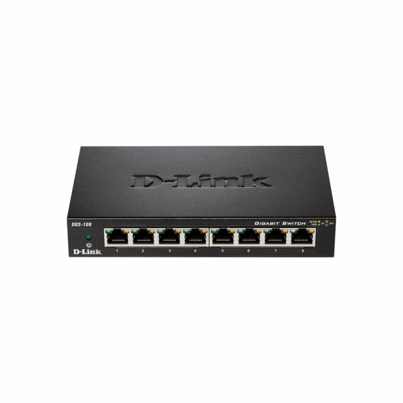 Комутатор мережевий D-Link DGS-108