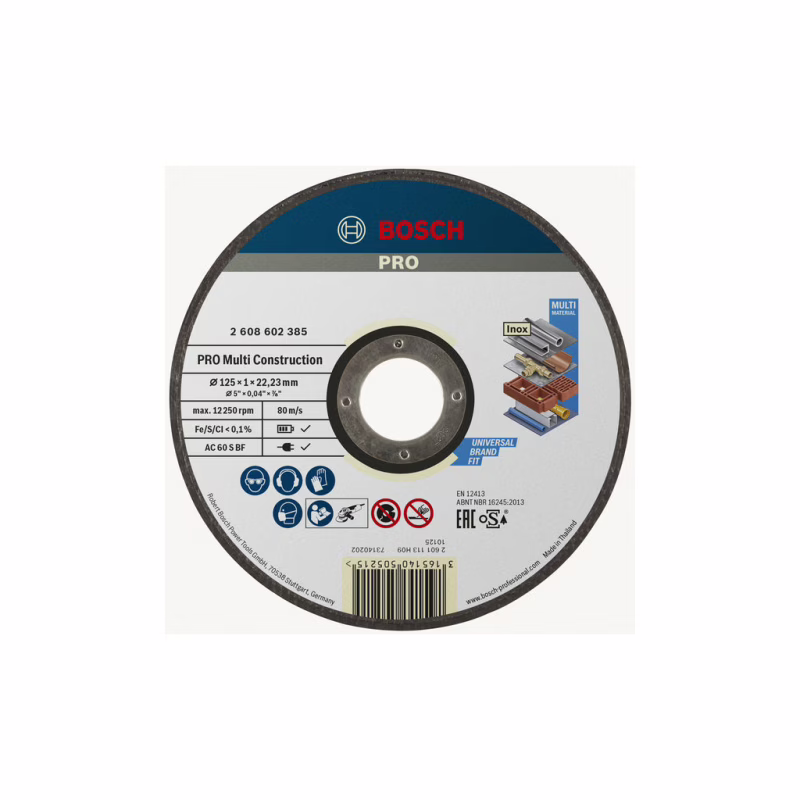 Круг відрізний Bosch Rapido Multi Construction 125x1мм (2.608.602.385)