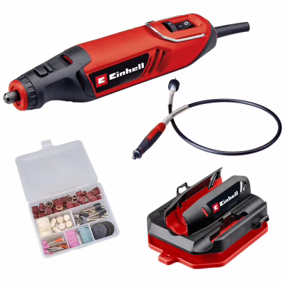Гравер Einhell TC-MT 150E 150Вт, гибкий вал, набор насадок (4419380)