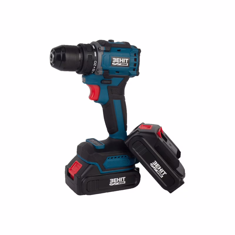 Шуруповерт Зеніт Профі ЗША-20/2 Li BL, 20V TekPower, 2x1.5Ah (854605)