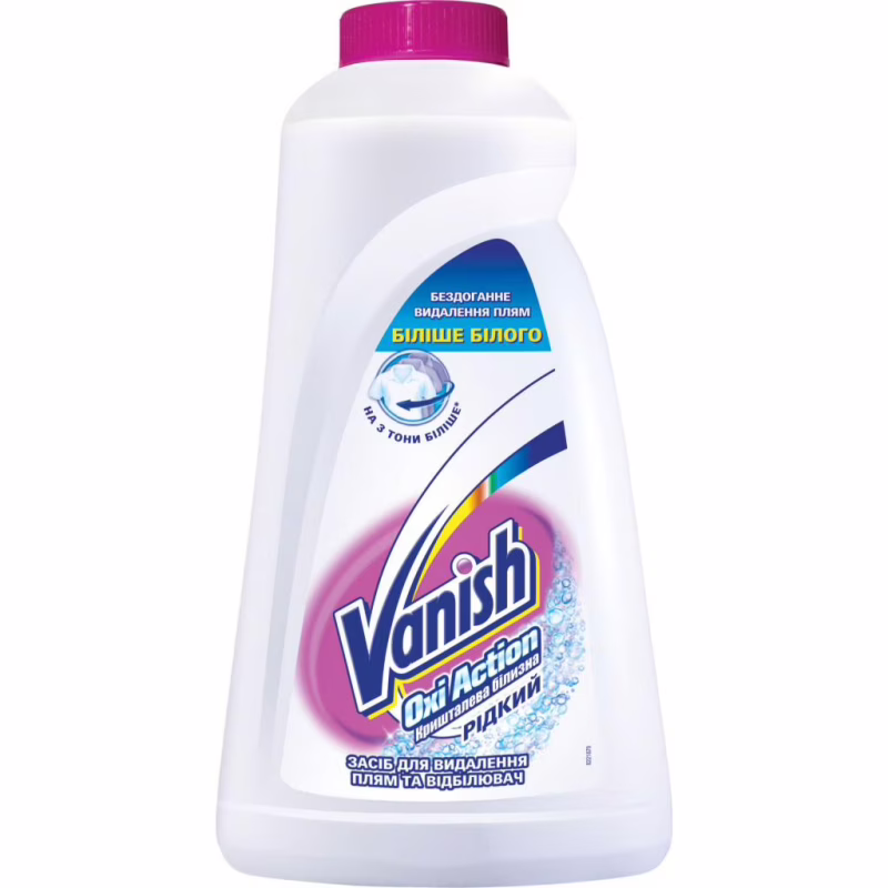 Засіб для видалення плям Vanish Oxi Action Кришталева білизна 1 л (5997321747750/4820232971109)